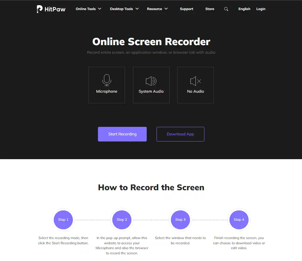 HitPaw - Online Screen Recorder