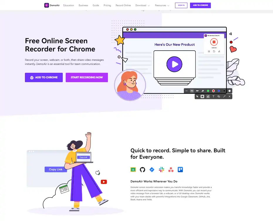 WonderShare DemoAir - Best Free Online Screen Recorders