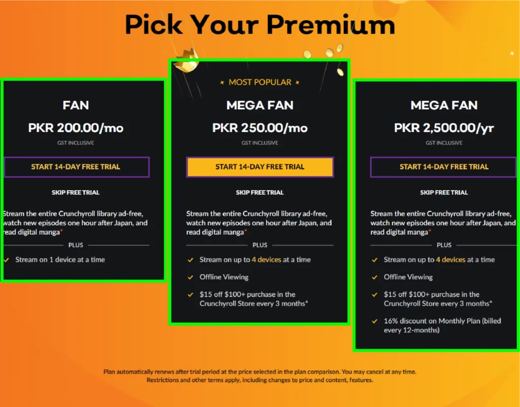 How to Get Crunchyroll Free Trial? crunchyroll premium free trial