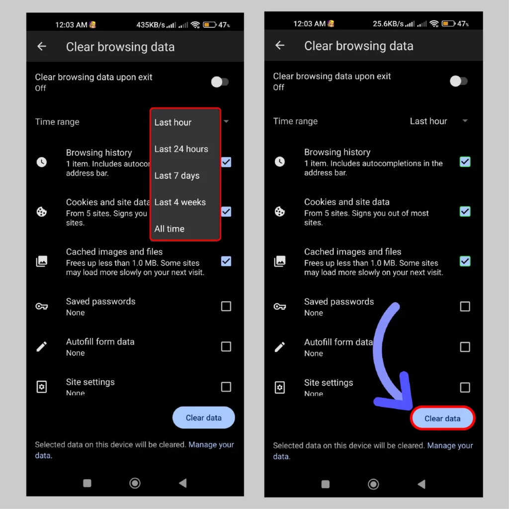 How to Clear Browser Cache on Microsoft Edge Choose-the-Time-Range-as-well-as-type-of-data-you-want-to-delete