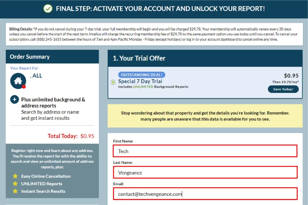 How to Get Intelius Free Trial for $0.95 Intelius Free Trial