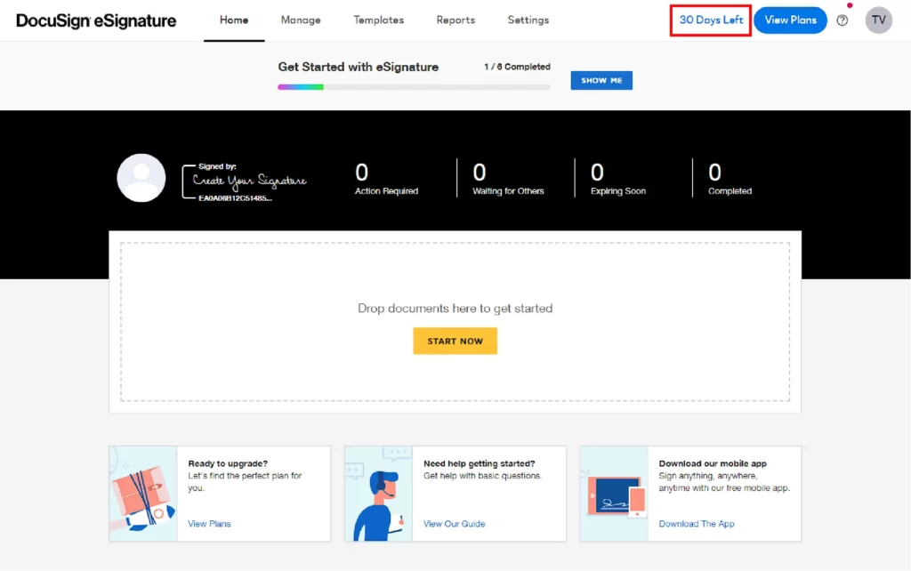 How to Get DocuSign eSignature Free Trial Now-your-DocuSign-30-Day-free-trial-has-been-activated