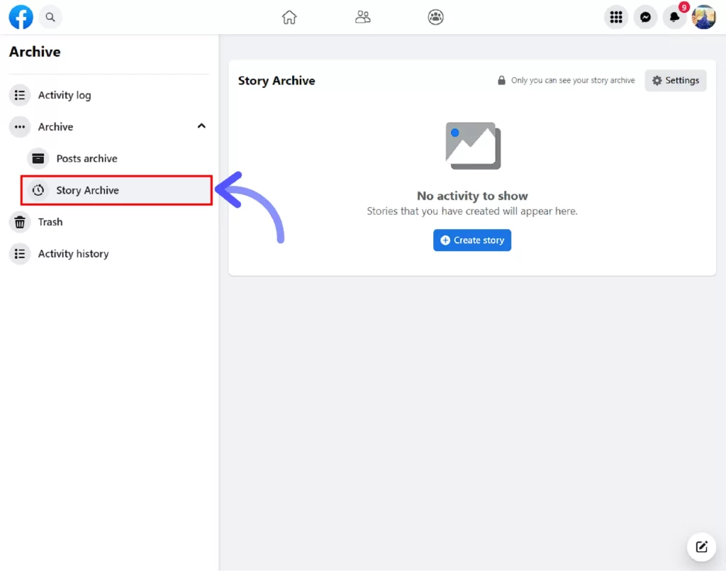Select-the-Archieve-option-from-the-left-sidebar