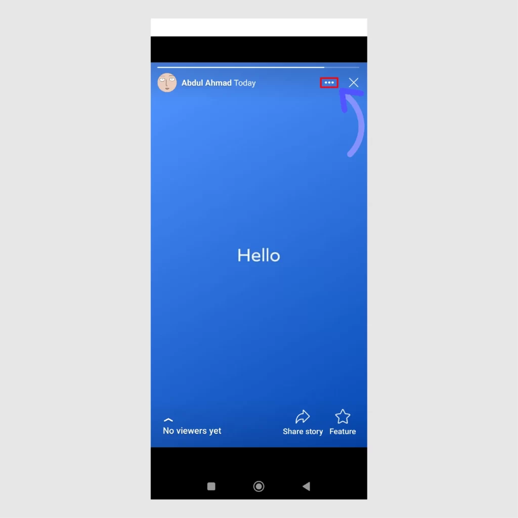 Tap-on-the-3-dots-to-reveal-more-options-for-your-Archieved-Facebook-story