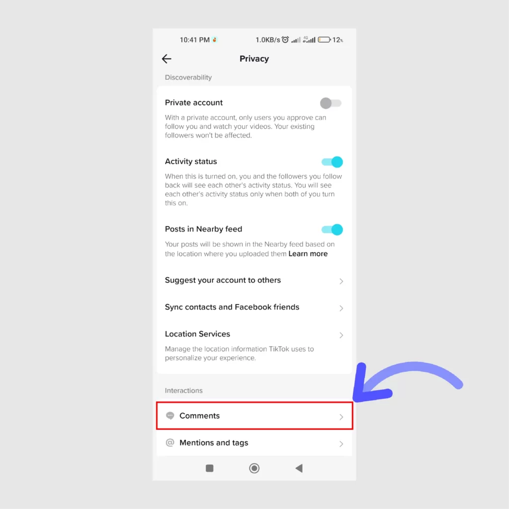 Easy Ways to Limit Comments on TikTok App Tap-on-the-Comments-under-the-Interactions-tab