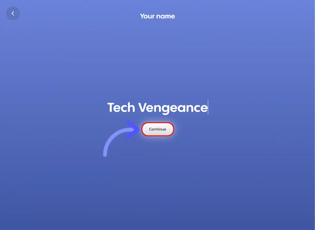 How to Get Replika Pro Free Trial? After-that-enter-your-name-and-click-on-the-continue-button
