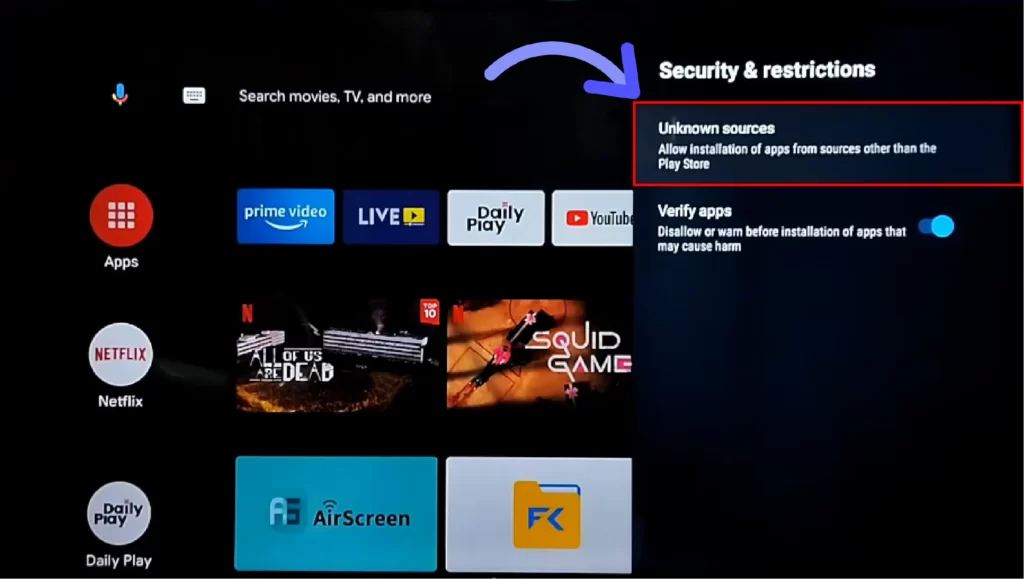 How to Download & Install Downloader App on Android TV / Smart TV? (2024) And-Then-Select-the-very-first-option-Unknown-Resources