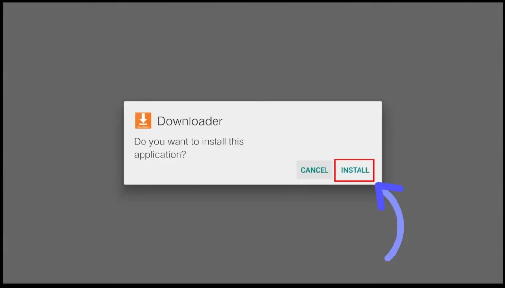 How to Download & Install Downloader App on Android TV / Smart TV? (2024) Click-on-the-Install-button-to-Install-the-Downloader-app-on-Android-TV