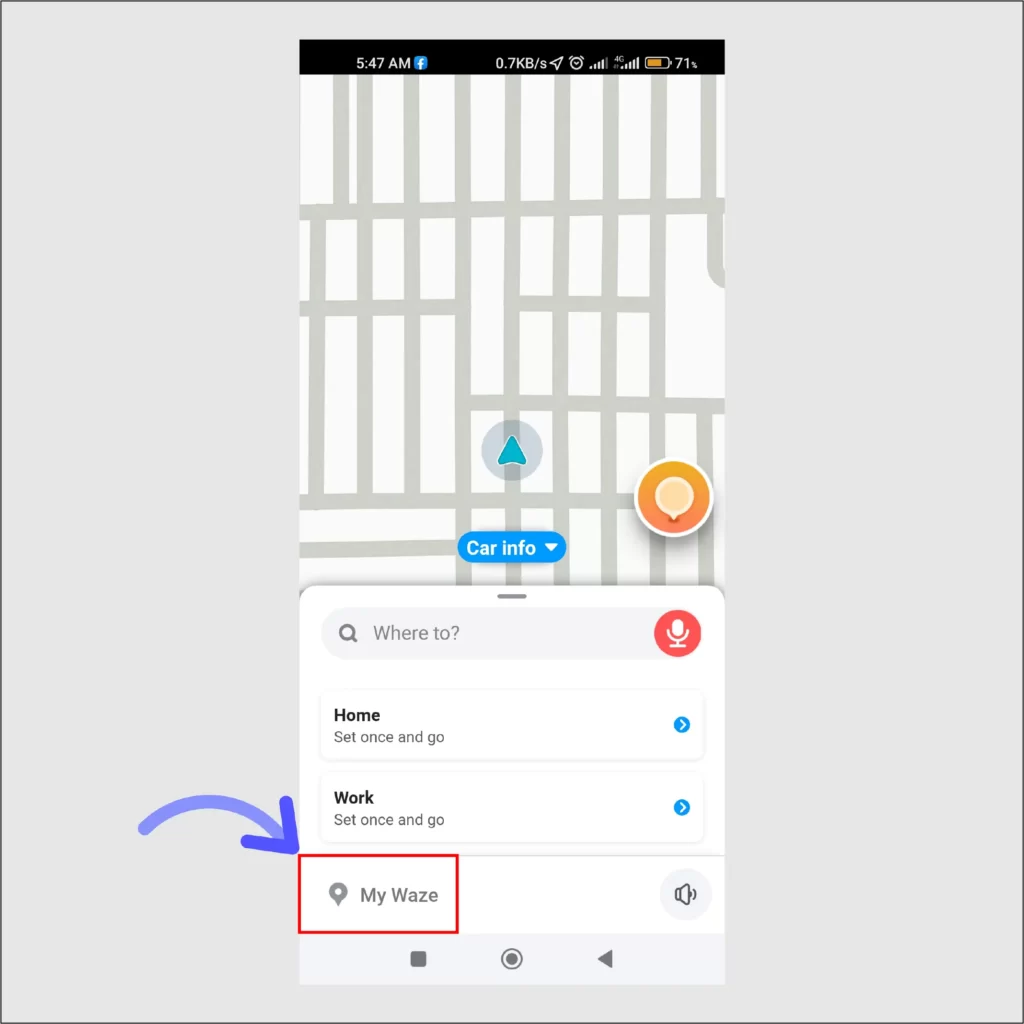 Download Waze Voices: 80+ Waze Voices Tap on the Nav icon labeled My Waze