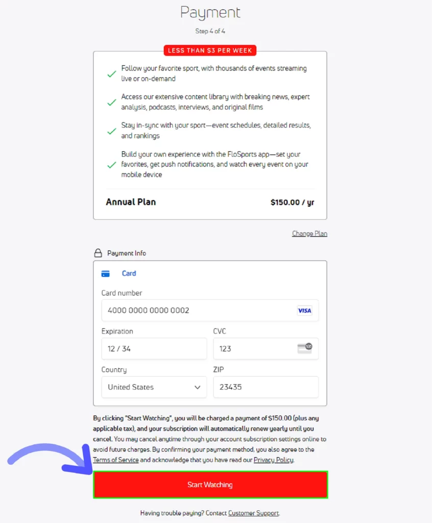 FloSports Free Trial: Does FloSports Offer Free Trial? Complete the payment for annual plan