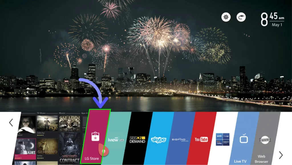 How to Stream Tennis TV on LG Smart TV Select LG Content Store to Get Tennis TV on LG Smart TV