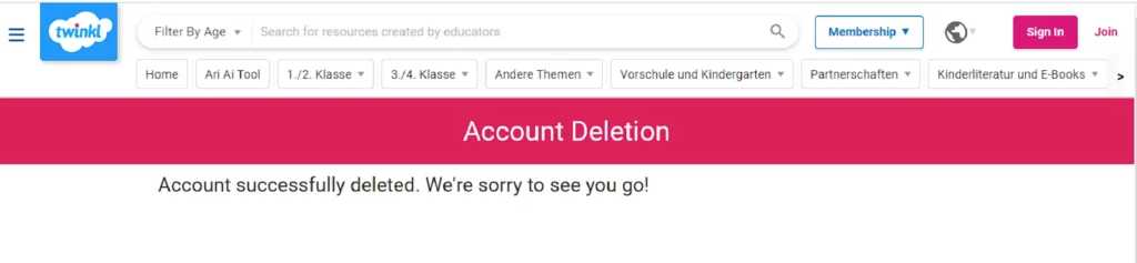 How to Get Twinkl Free Trial? Twinkle account deleted sucessfully