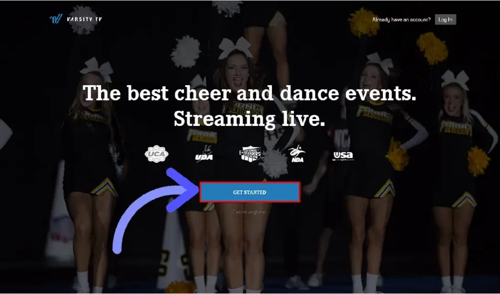 Varsity TV Free Trial: 6+ Ways to Stream Varsity TV For Free? Click on Get Started button