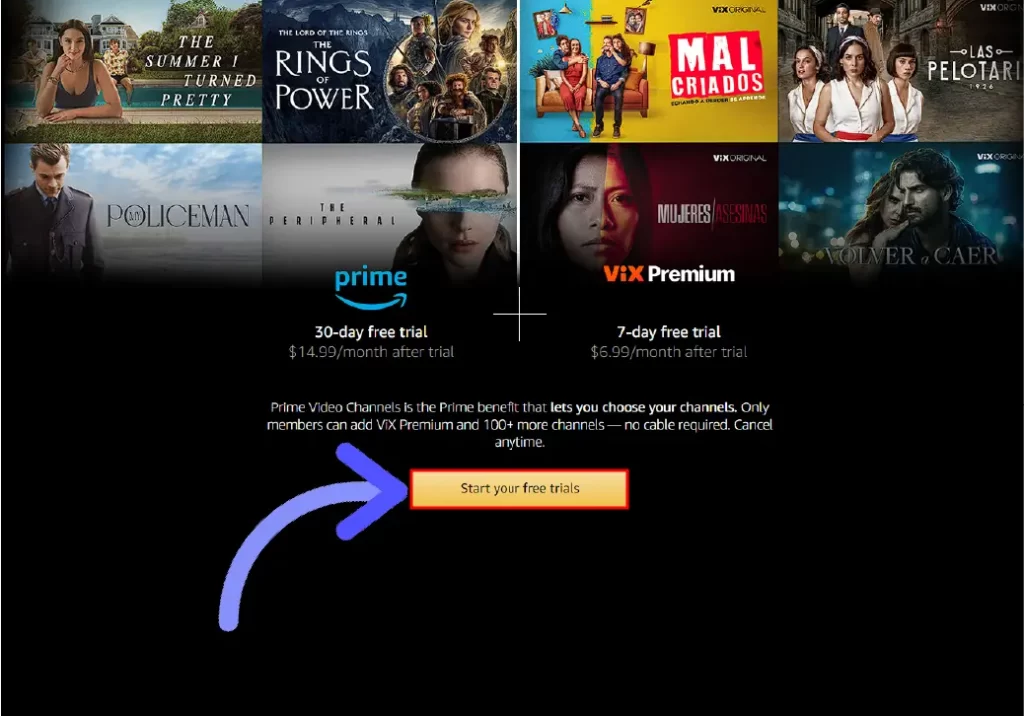 ViX Plus Free Trial: How to Get ViX+ Premium for Free click on start your free trial button to get started with ViX Plus Free Trial