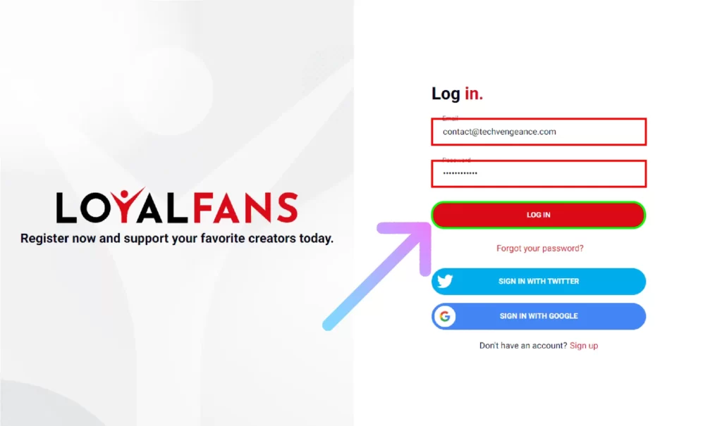How to Delete Loyalfans Account Permanently? Go to Loyalfans website and enter your Loyalfans login details and click on Log IN button to login to your Loyalfans account