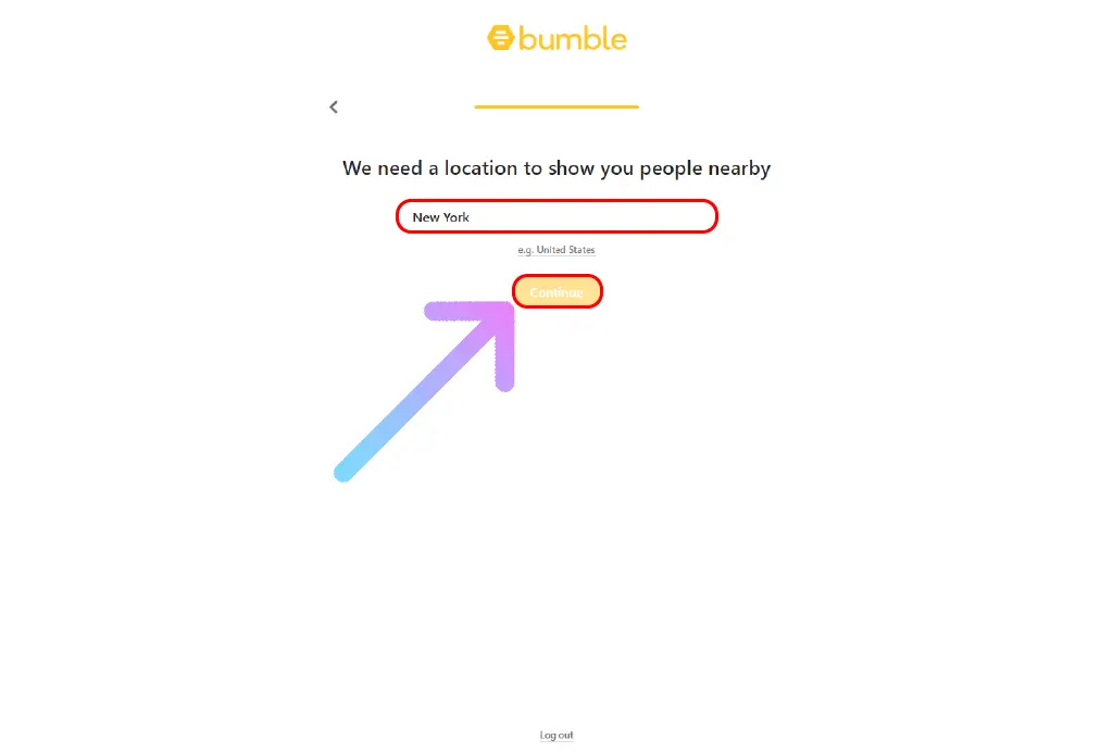 How to Get Bumble Free Trial for 1 Week? Select your Location