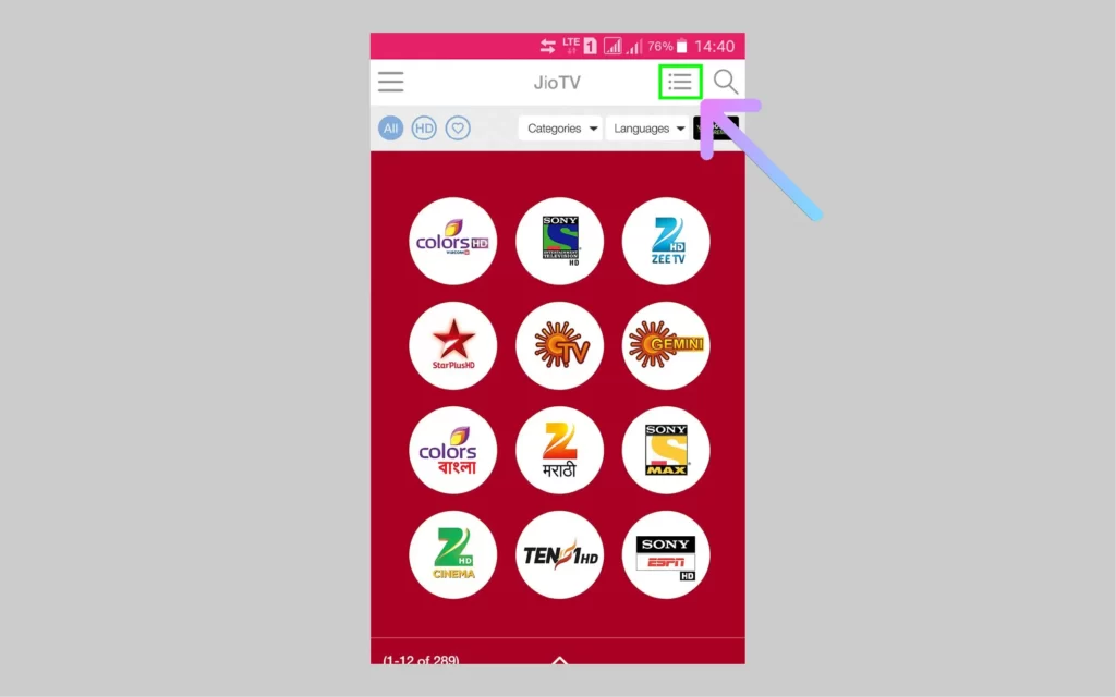 How to Record Jio TV Shows & Channels on Jio TV App? Tap on the hamburger menu on Jio TV app
