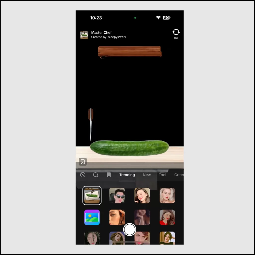 How to Get Master Chef OR Cucumber Cut Filter on TikTok? Make Video with TikTok Master Chef filter
