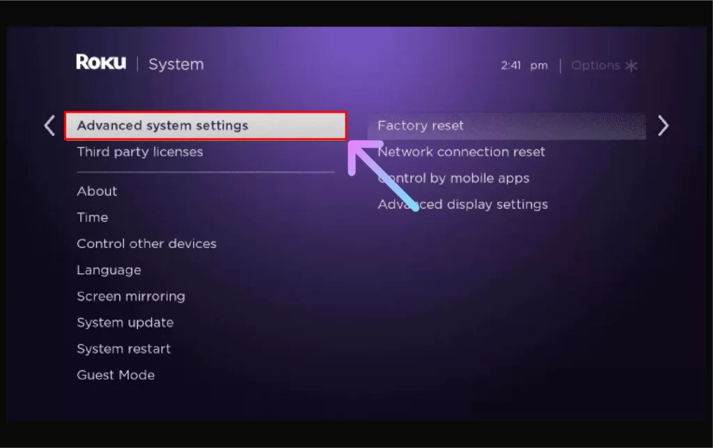 How to Reset JVC TV to Factory Default Settings 2024? Select the Advanced System Settings