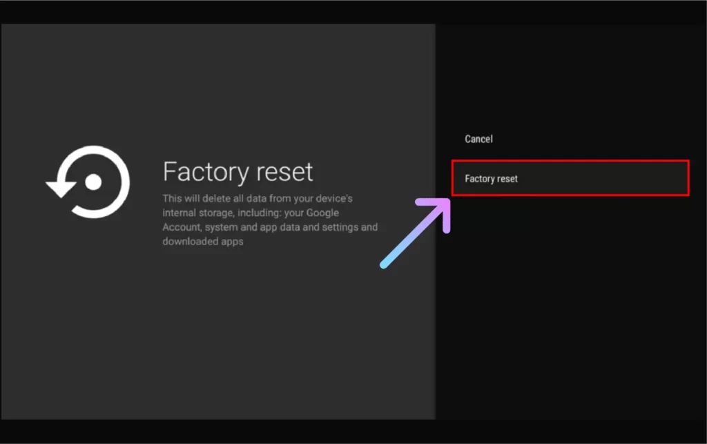 How to Reset JVC TV to Factory Default Settings 2024? Select the Factory Reset option again