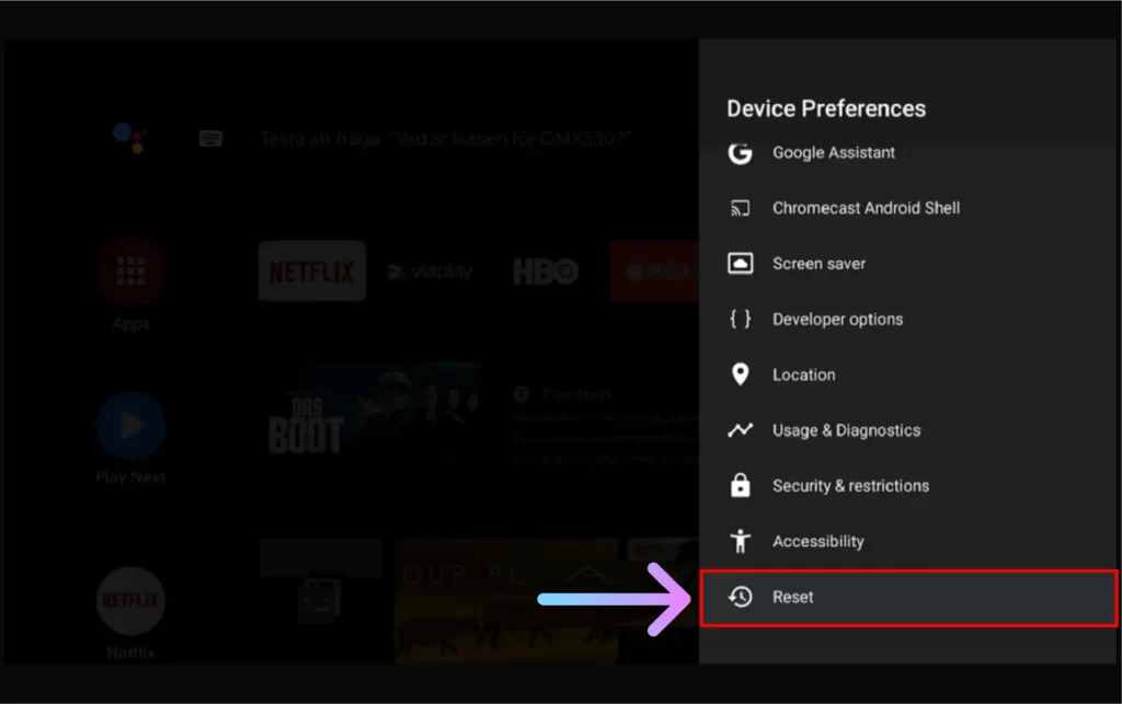 How to Reset JVC TV to Factory Default Settings 2024? Select the Reset option