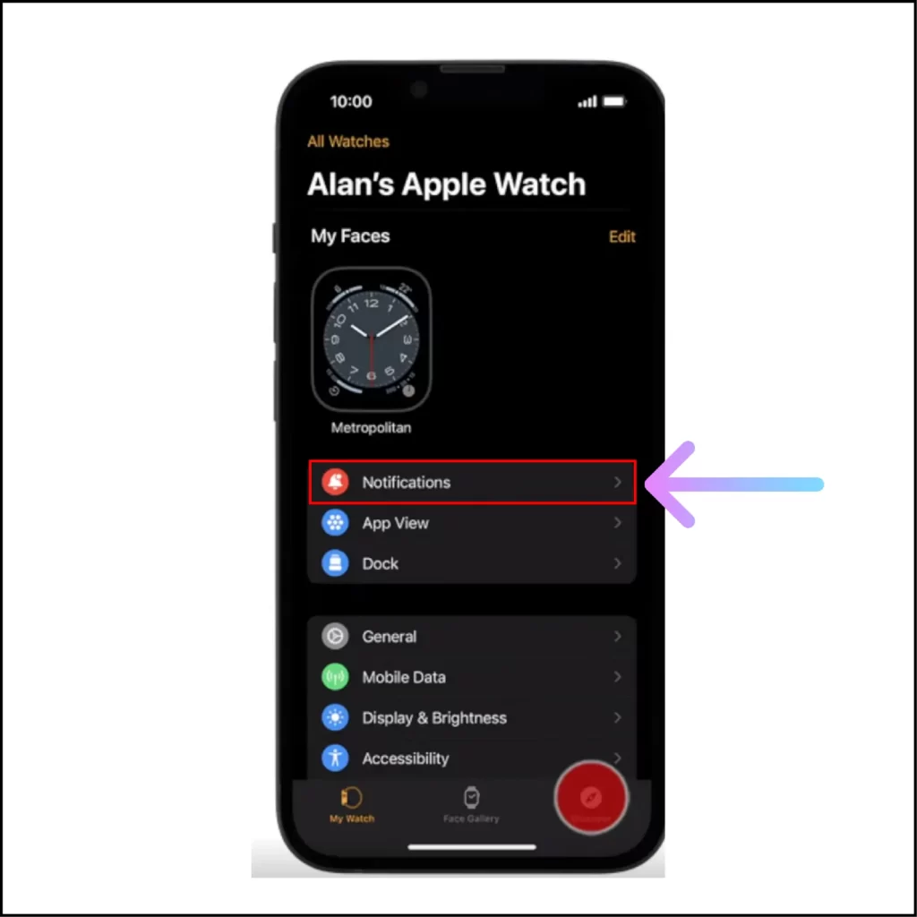 How to Get Telegram on Apple Watch in 2024? Tap-on-Notifications-option-Telegram on Apple Watch